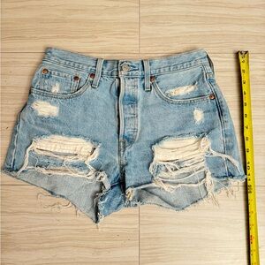 Levi's classic Light Blue Denim Shorts